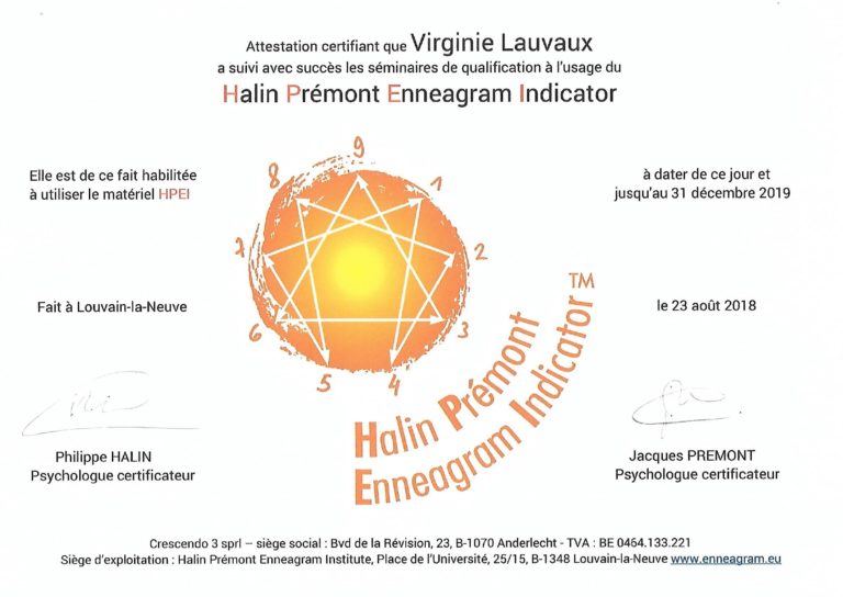 Certification Ennéagramme